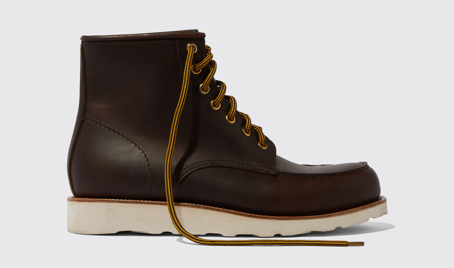Scarosso Jake Lace-up Ankle Boots In Brown Calf