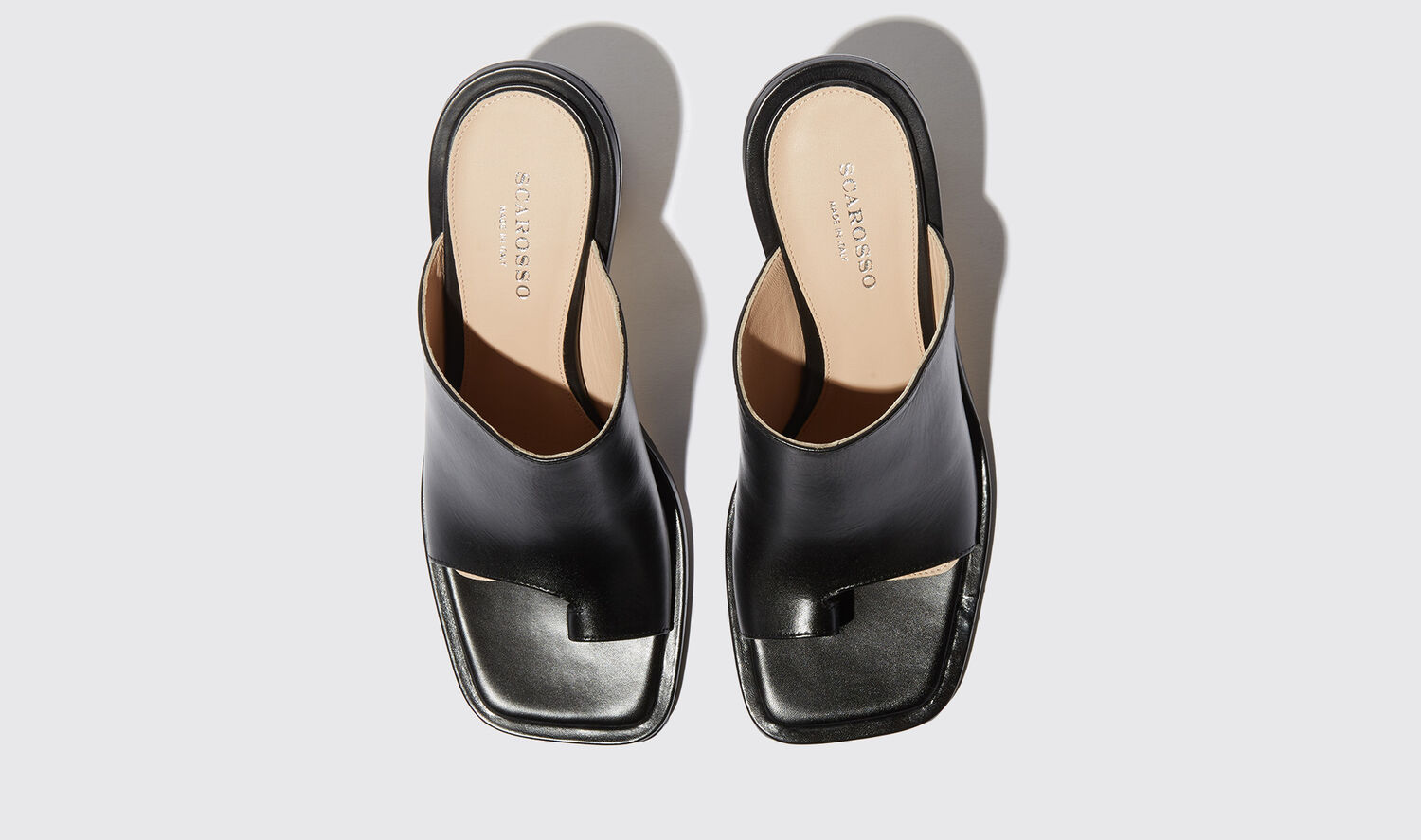 Shop Scarosso Gwen Black - Woman Sandals Black In Black - Calf Leather