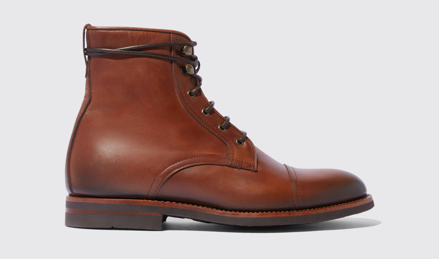 Scarosso Paola Boots In Brown - Calf