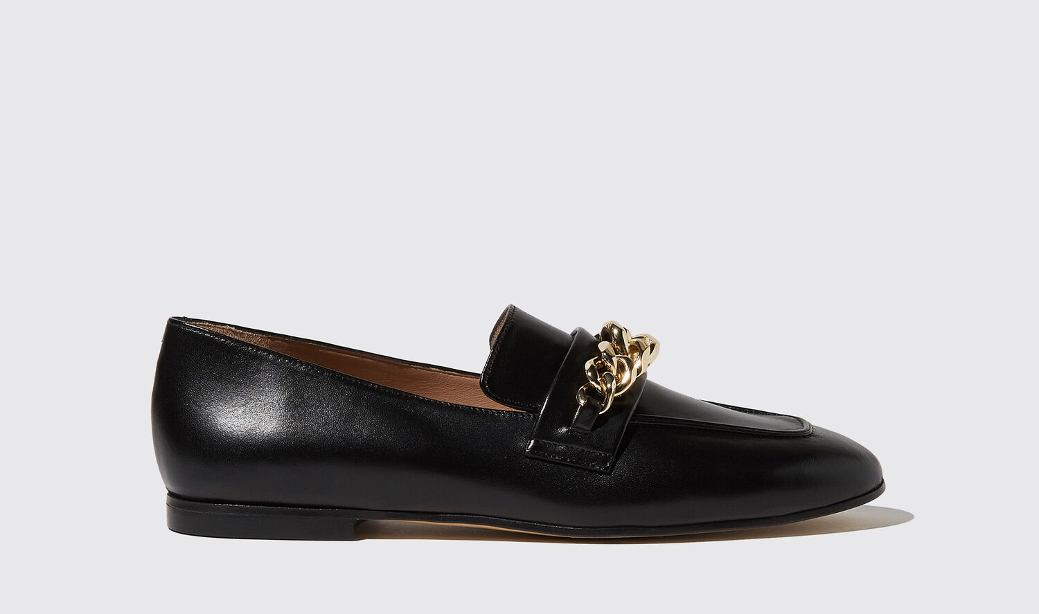 Shop Scarosso Nicole Nera - Woman Loafers & Flats Black In Black - Calf