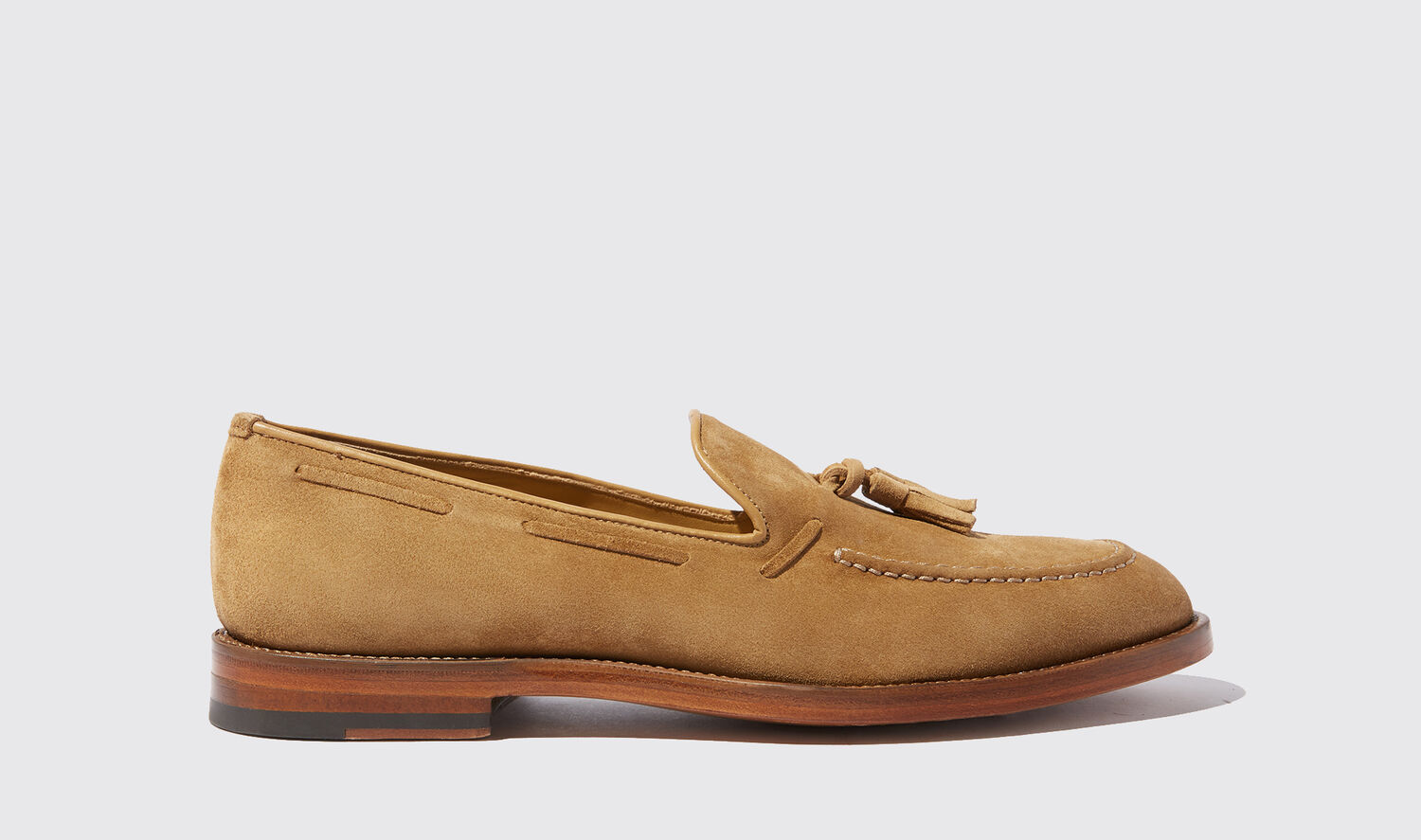 Scarosso Loafers William Tan Suede Suede Leather