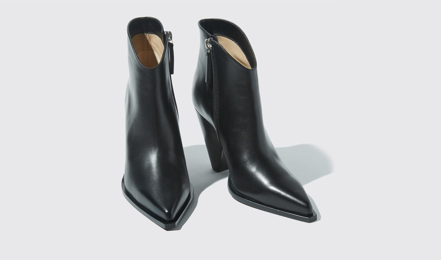 Scarosso Angy High-heel Boots In Black - Calf | ModeSens