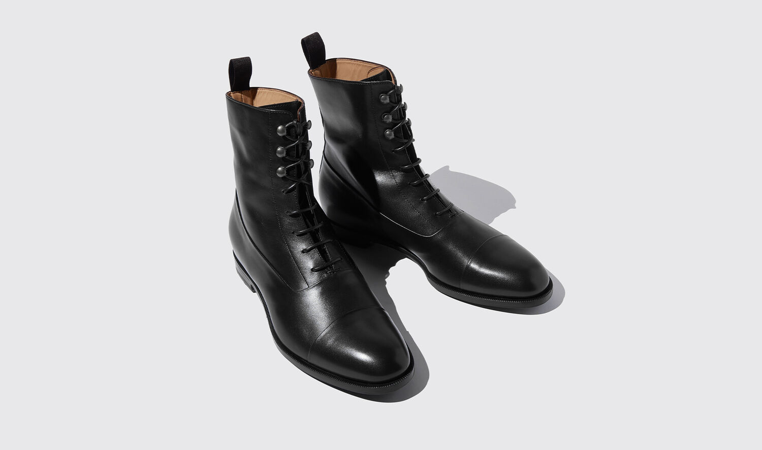 Shop Scarosso Archie Black - Man Boots Black In Black - Calf