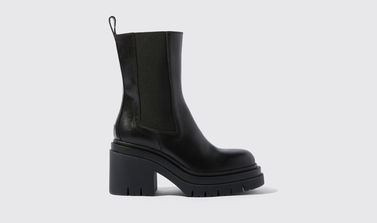 Scarosso Elle Chelsea Boots In Black - Calf