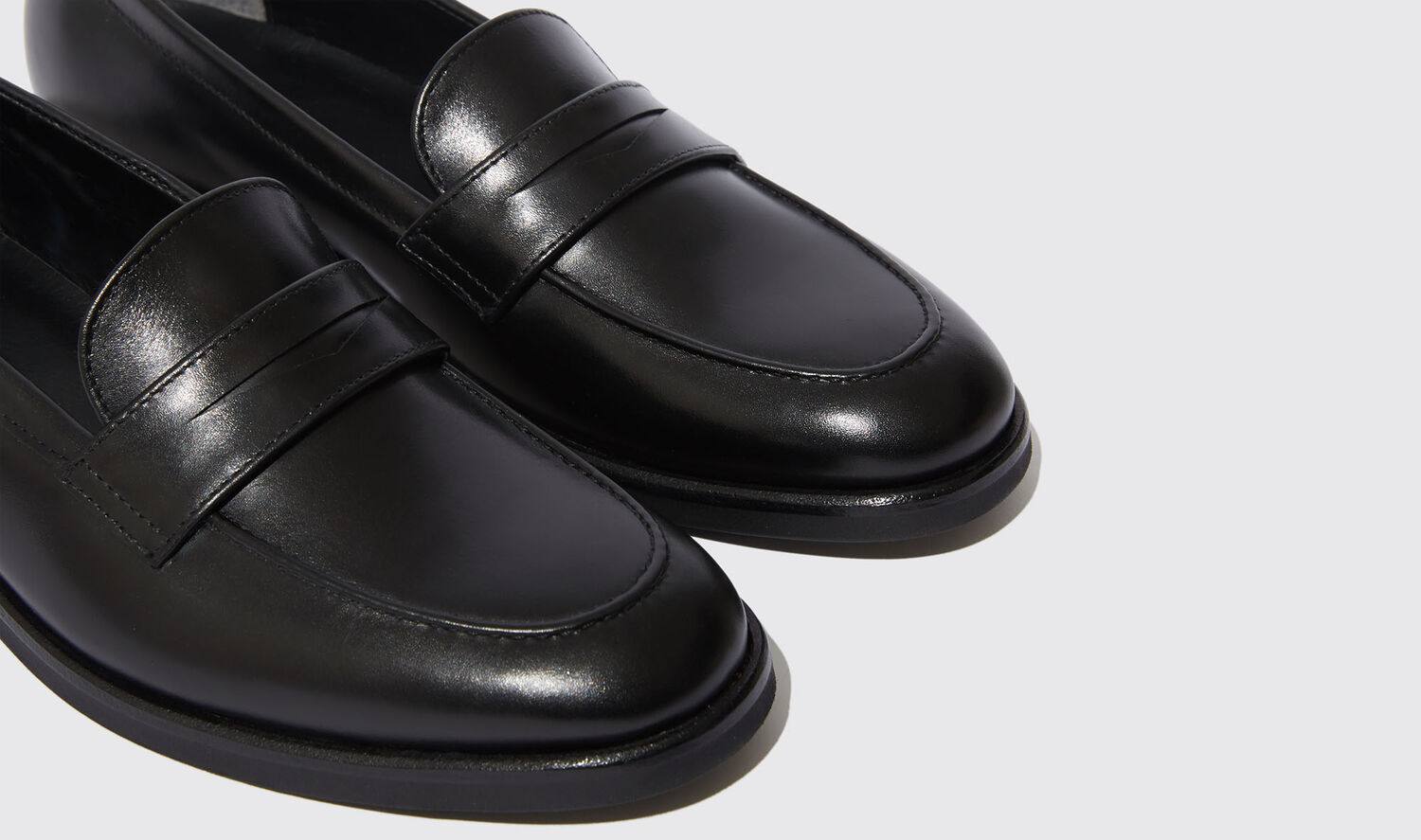 Shop Scarosso Monica Nera - Woman Loafers Black In Black - Calf