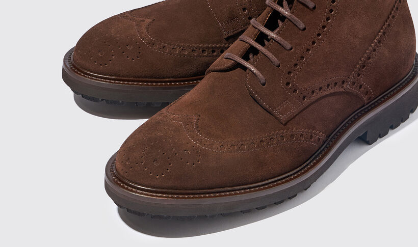 Thomas Brown Suede Boots for Men | Scarosso®