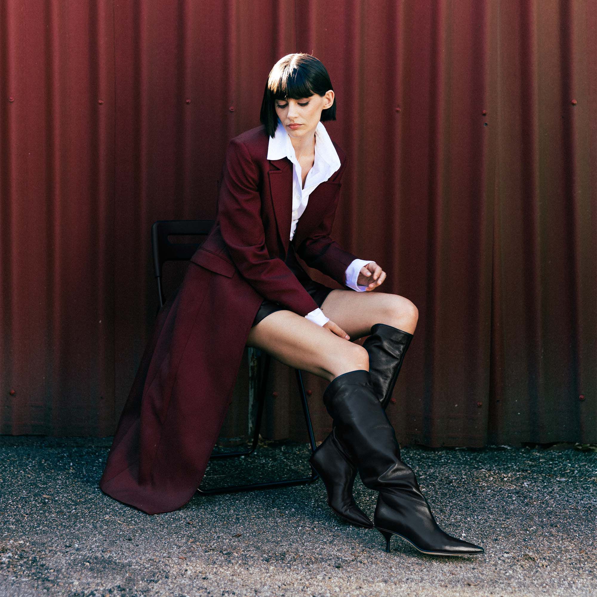 Scarosso Barbara Black Black - Calf BARBARABOOT Scarosso Barbara Black Black - Calf BARBARABOOT