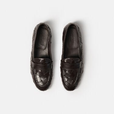 Scarosso Valeria Dark Brown Woven Dark Brown - Calf VALERIALOAF Scarosso Valeria Dark Brown Woven Dark Brown - Calf VALERIALOAF
