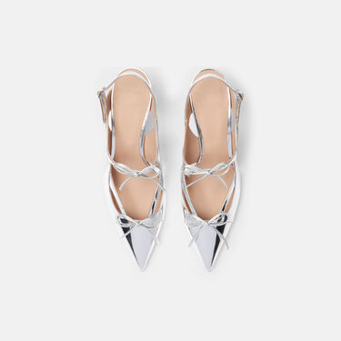 Scarosso Cinderella Silver - Laminated Calf BLAZINGPUMP