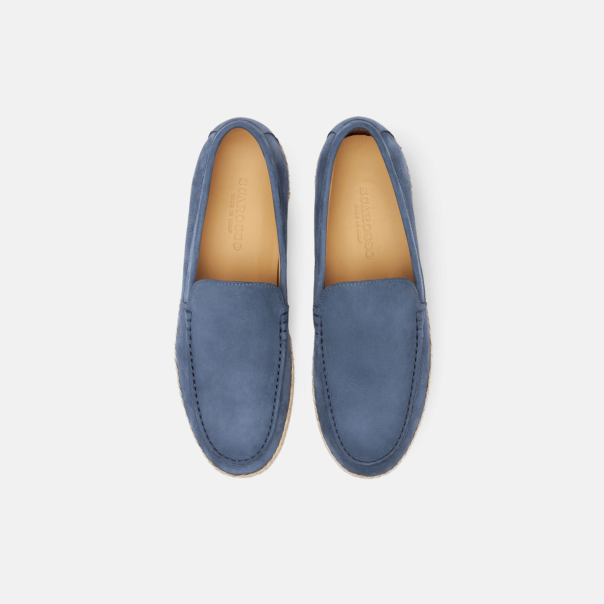 Scarosso Lino Bleu Nubuck Bleu - Nubuck LINOESPA