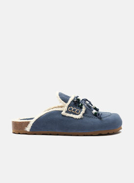 Scarosso Gita Dusk Blue Cognac - calf MONICALOAF