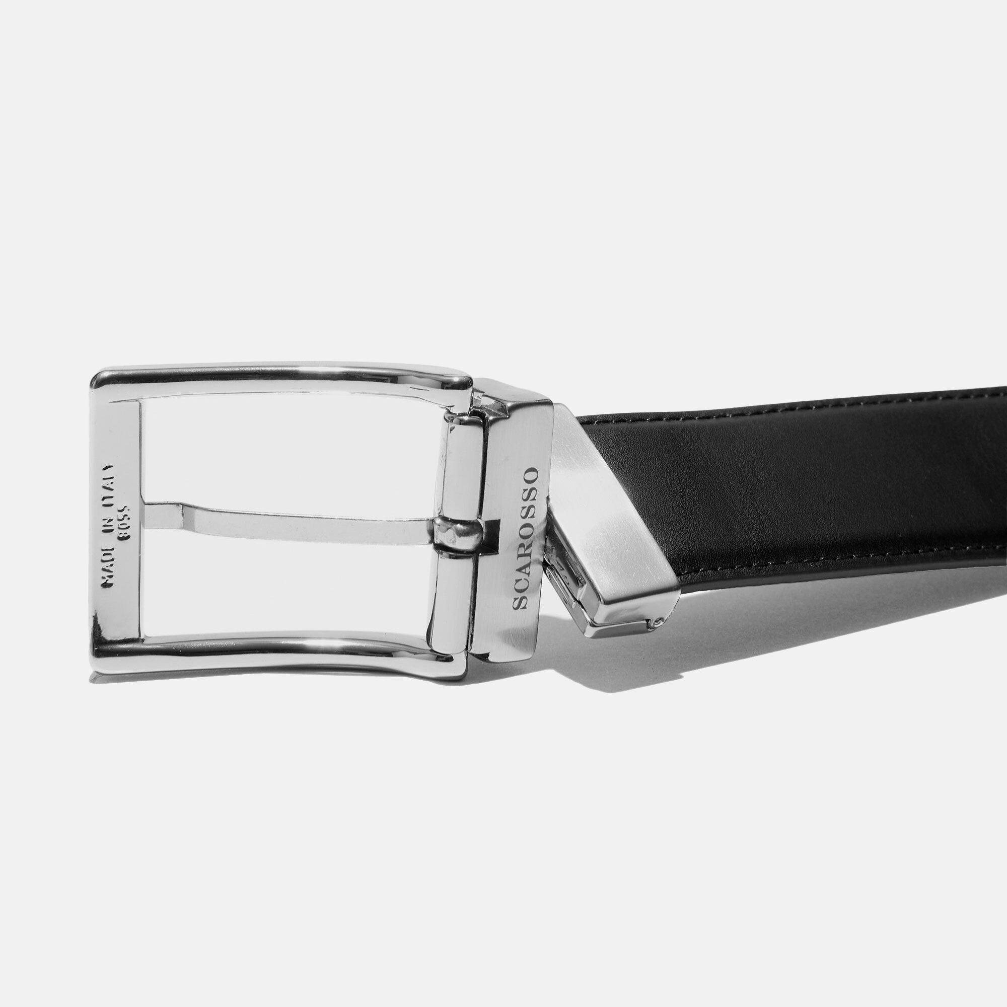 Scarosso Ceinture Réversible Mixte Noir/Marron Veau Noir REVBELT