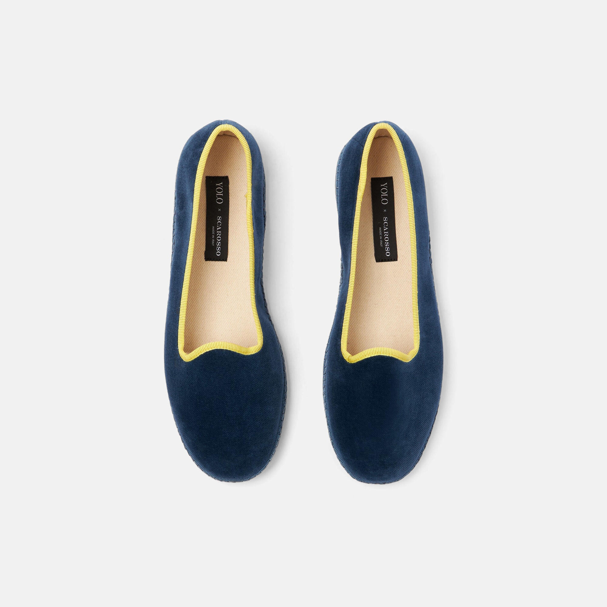 Scarosso Seaside Blu - Velluto YOLOSLIP
