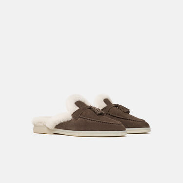 Scarosso Lucrezia Fur Deep Taupe Deep Taupe - Suede Fur LUCREZIAMULE Scarosso Lucrezia Fur Deep Taupe Deep Taupe - Suede Fur LUCREZIAMULE