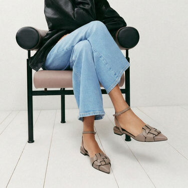 Amanda taupe Scarosso: Taupe – Cuir de veau AMANDABALL