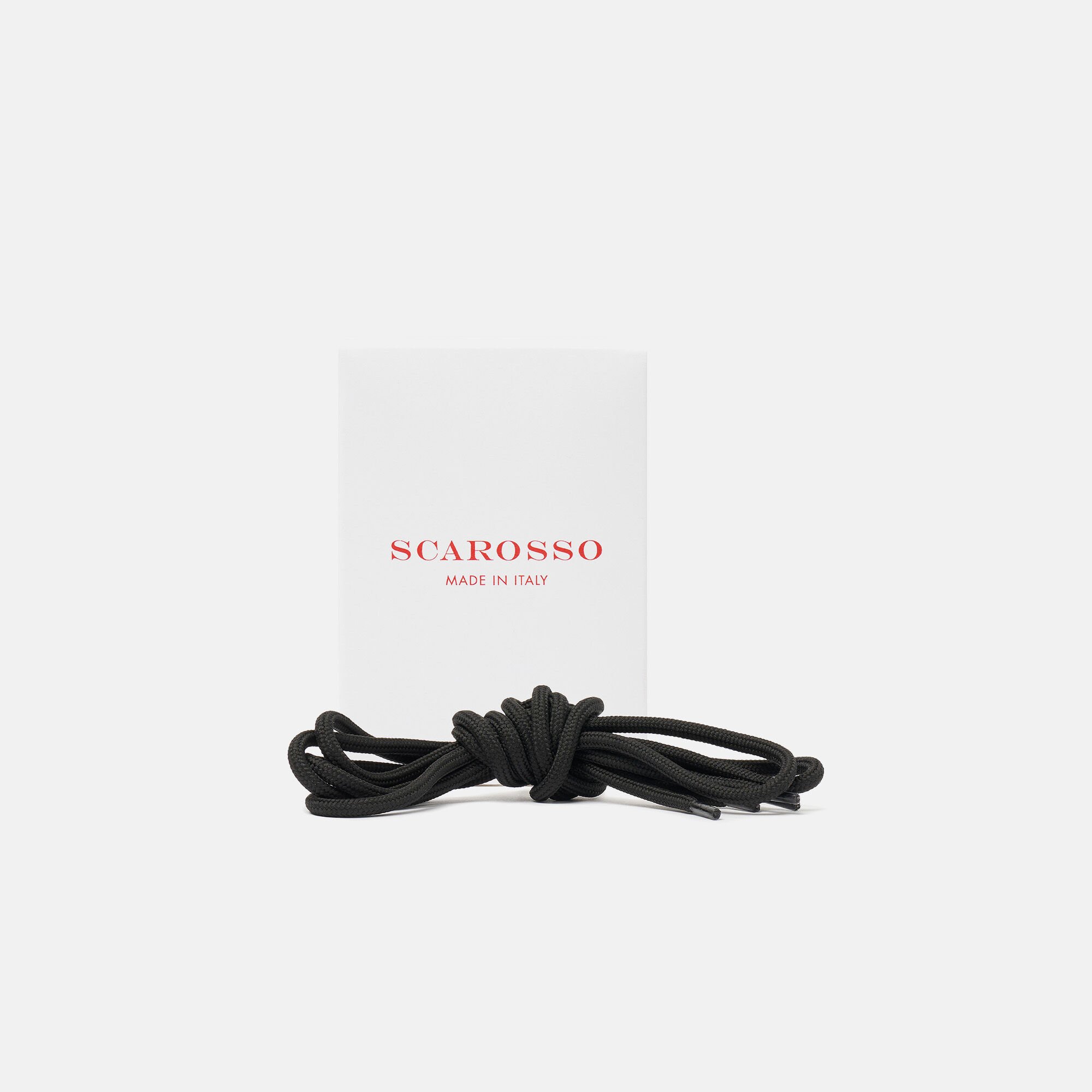 Scarosso Laccio Nero Nero - Cotone SHOELACE