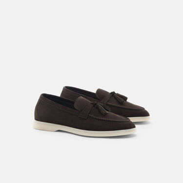Scarosso Leandra Brown Suede Dark Brown - Suede LEANDRALOAF