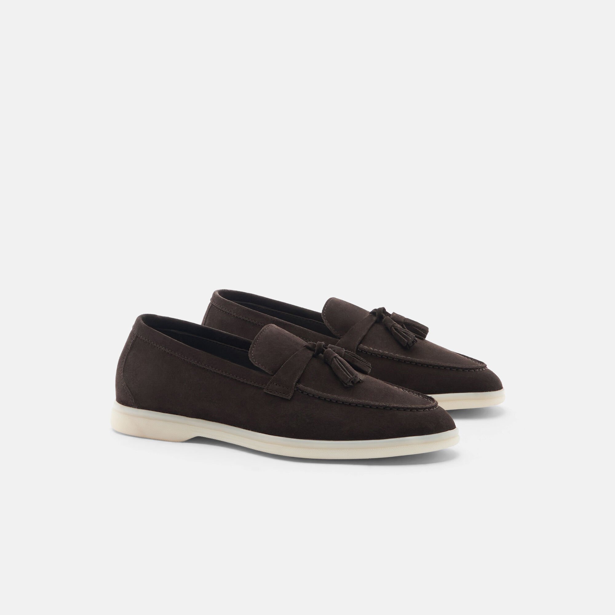 Scarosso Leandra Brown Suede Dark Brown - Suede LEANDRALOAF