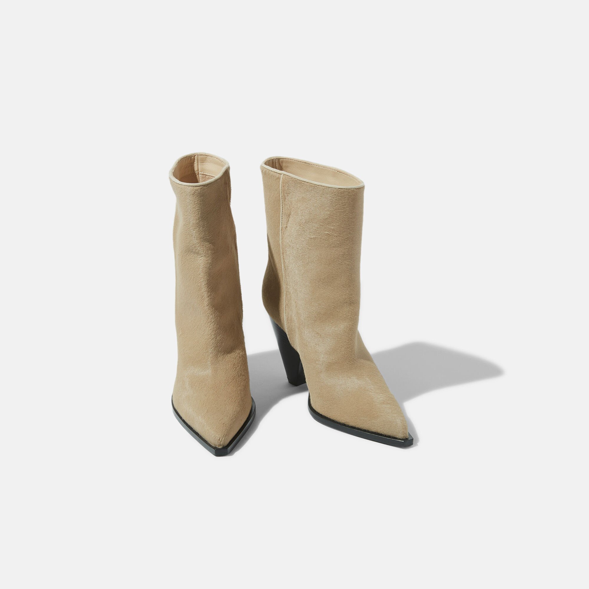 Scarosso Emily 米色小马 米色 - 马毛皮革 EMILYBOOT