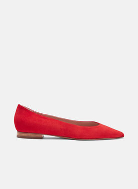 Scarosso Iris Red Suede Cognac - calf MONICALOAF