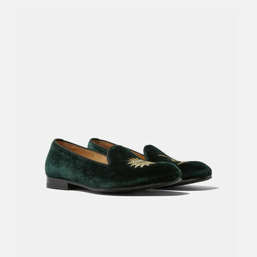Scarosso Jordan Green Velvet Green - Velvet JORDANSLIP Scarosso Jordan Green Velvet Green - Velvet JORDANSLIP