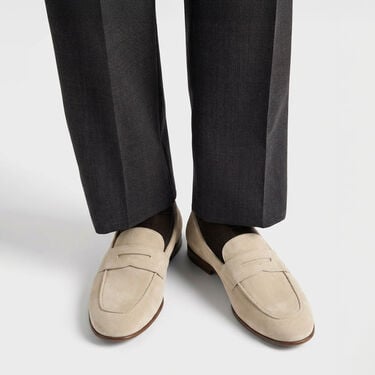 Gregory Cream Suede Scarosso: Cream – Suede GREGORYLOAF