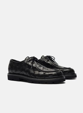 Damiano Black Woven Scarosso: Black Woven - Calf DAMIANODERB