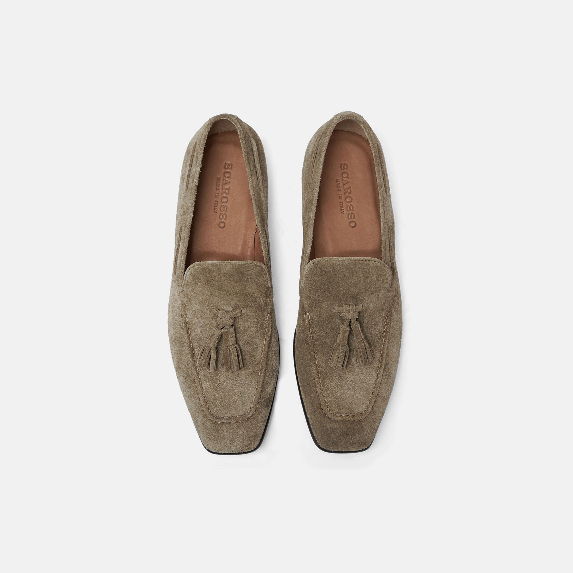Scarosso Rodolfo Taupe Veloursleder Taupe - Veloursleder RODOLFOLOAF