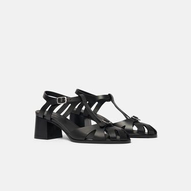 Scarosso Giulia Black Black - Calf GIULIASAND