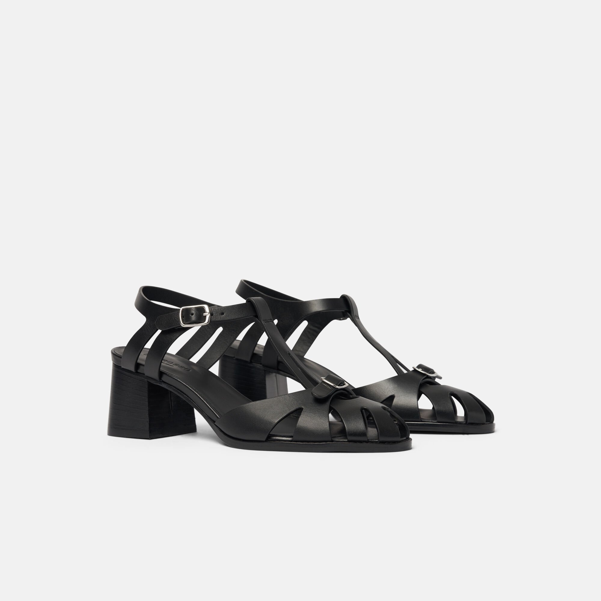 Scarosso Giulia Black Black - Calf GIULIASAND