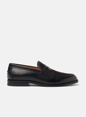 Scarosso Aaron Schwarz Pony Schwarz - Kalbsleder AARONLOAF