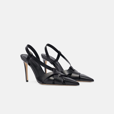 Scarosso Athena Noir Noir - Veau ATHENAPUMP