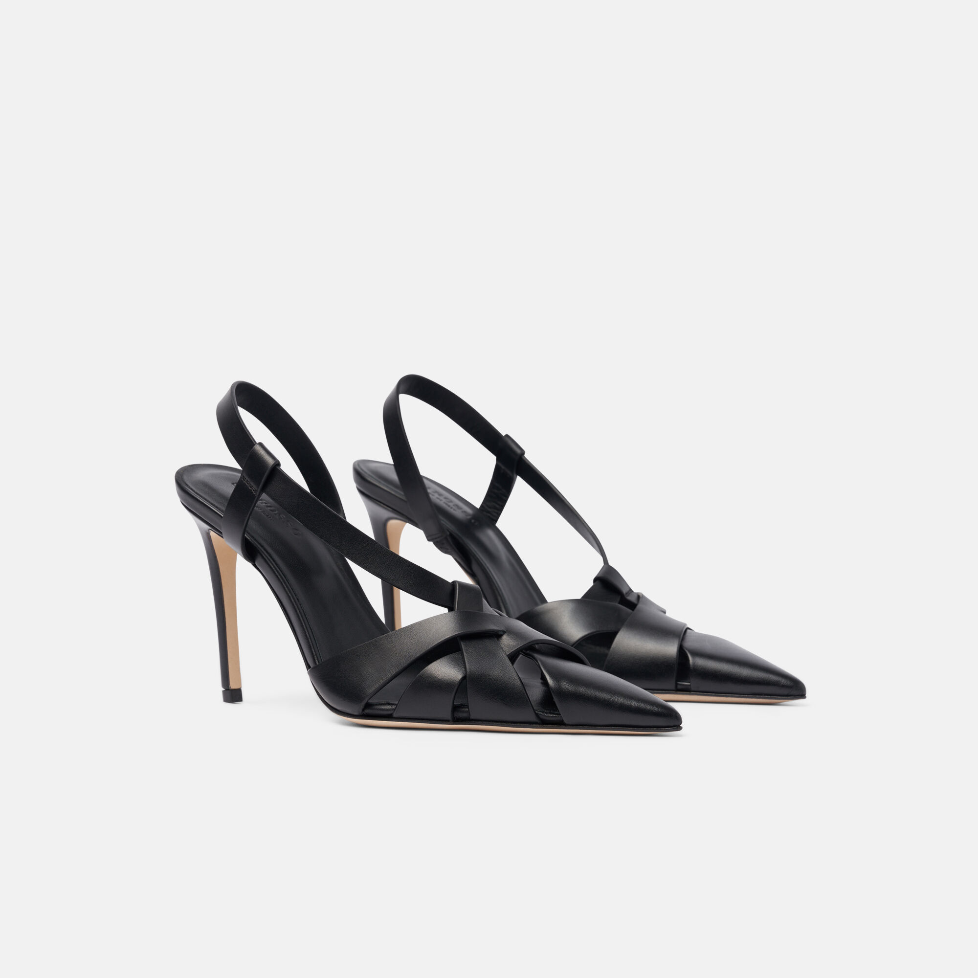 Scarosso Athena Noir Noir - Veau ATHENAPUMP