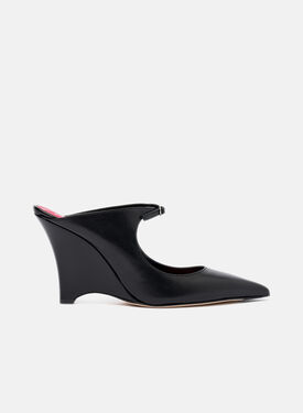 Scarosso Marta II Black Silver - Laminated Calf BLAZINGPUMP