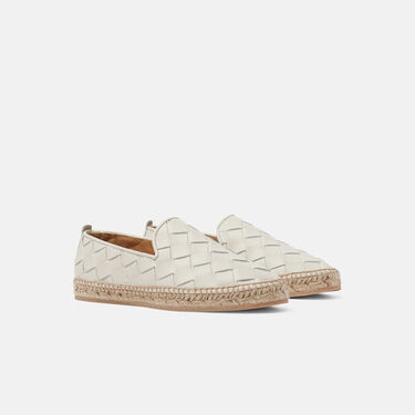 Scarosso Martina Off-White geflochten Off-White - Kalbsleder MARTINAESPA