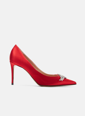 Scarosso Greta Rossa Raso Rosso - Raso GRETAPUMP