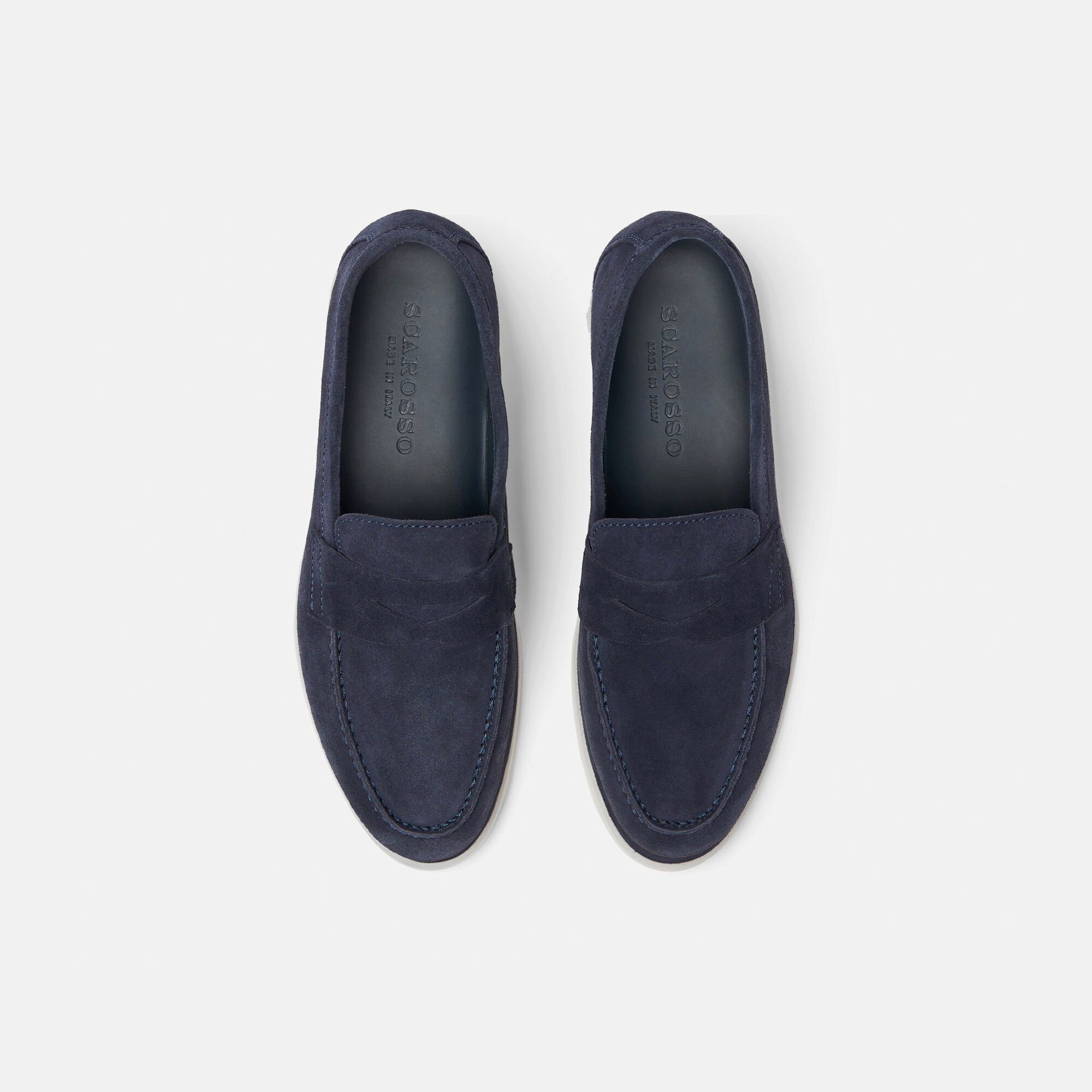 Scarosso Luciana Blau Veloursleder  Blau - Veloursleder LUCIANALOAF