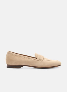 Scarosso Valeria Beige Suede Black - Calf HARPERLOAF