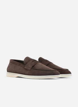 Luciano Brown Suede Scarosso: Brown - Suede LUCIANOLOAF