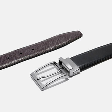 Scarosso Ceinture Réversible Mixte Noir/Marron Veau Noir REVBELT