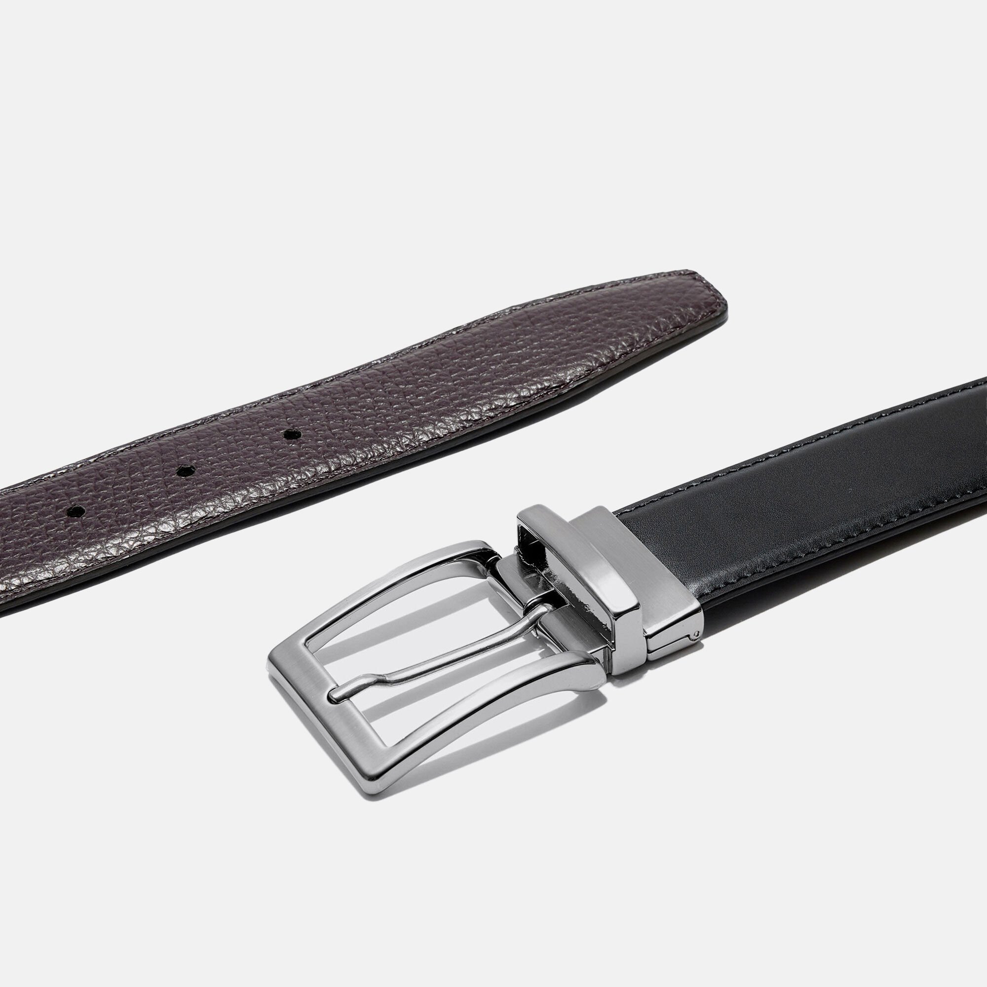 Scarosso Ceinture Réversible Mixte Noir/Marron Veau Noir REVBELT