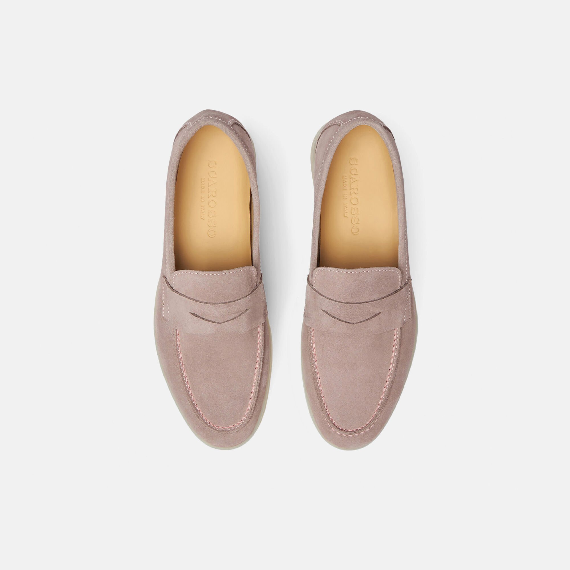 Luciana Pink Suede Scarosso: Pink - Suede LUCIANALOAF