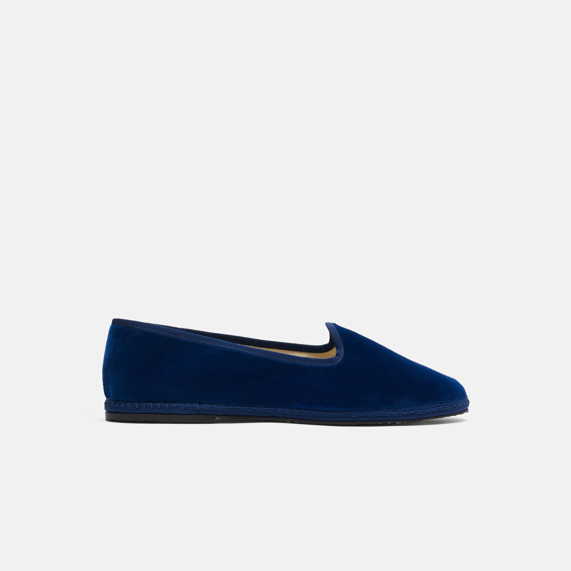 Scarosso Valentino Blue Velvet Blue - velvet VALENTINOSLIP