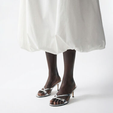 Pauli Silver Scarosso: Silver - Calf PAULISAND