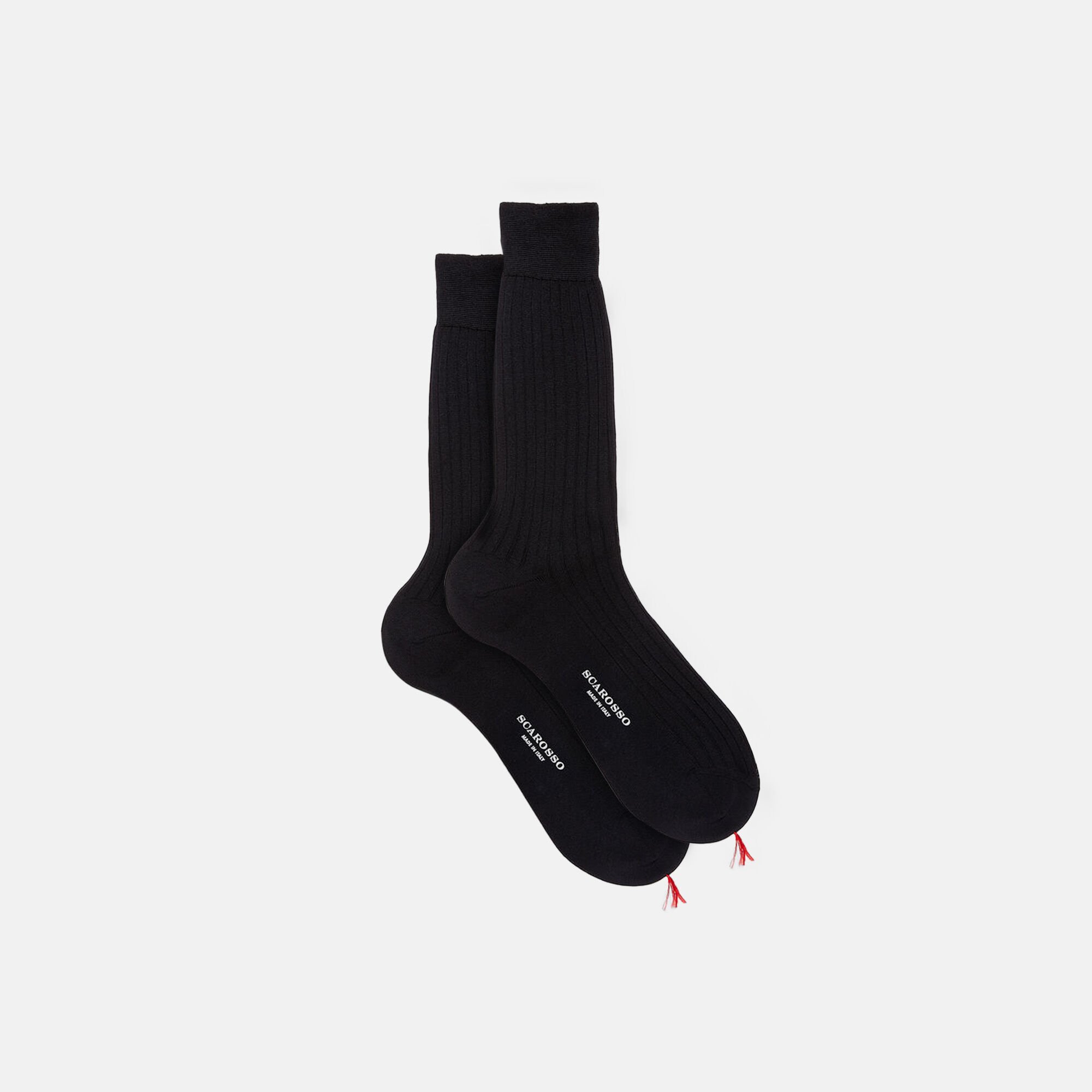 Scarosso Navy Cotton Calf Socks Navy - Cotton CALFCOTTSOCK