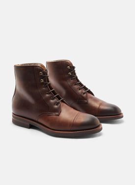 Paolo Caramel Lux Scarosso: Brown - Calf PAOLOBOOT