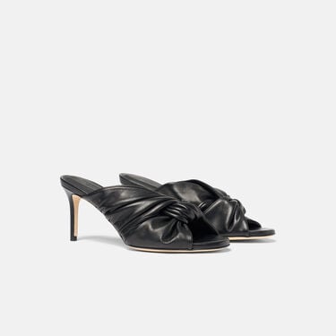 Kiki Black Scarosso: Black - Calf KIKISAND