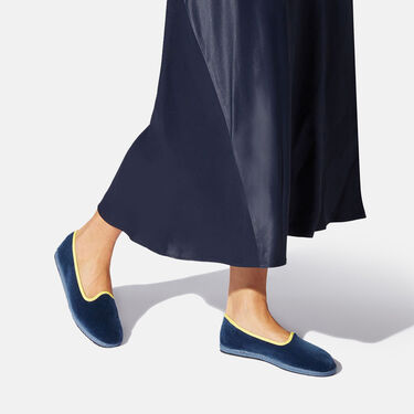 Scarosso Seaside Blu - Velluto YOLOSLIP