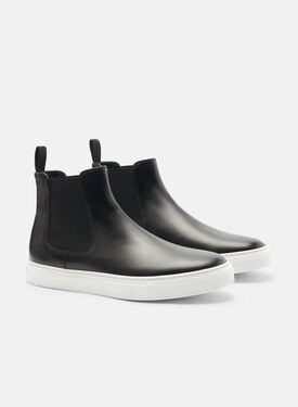Tommaso Black Scarosso: Black - Calf TOMMASOSNEA