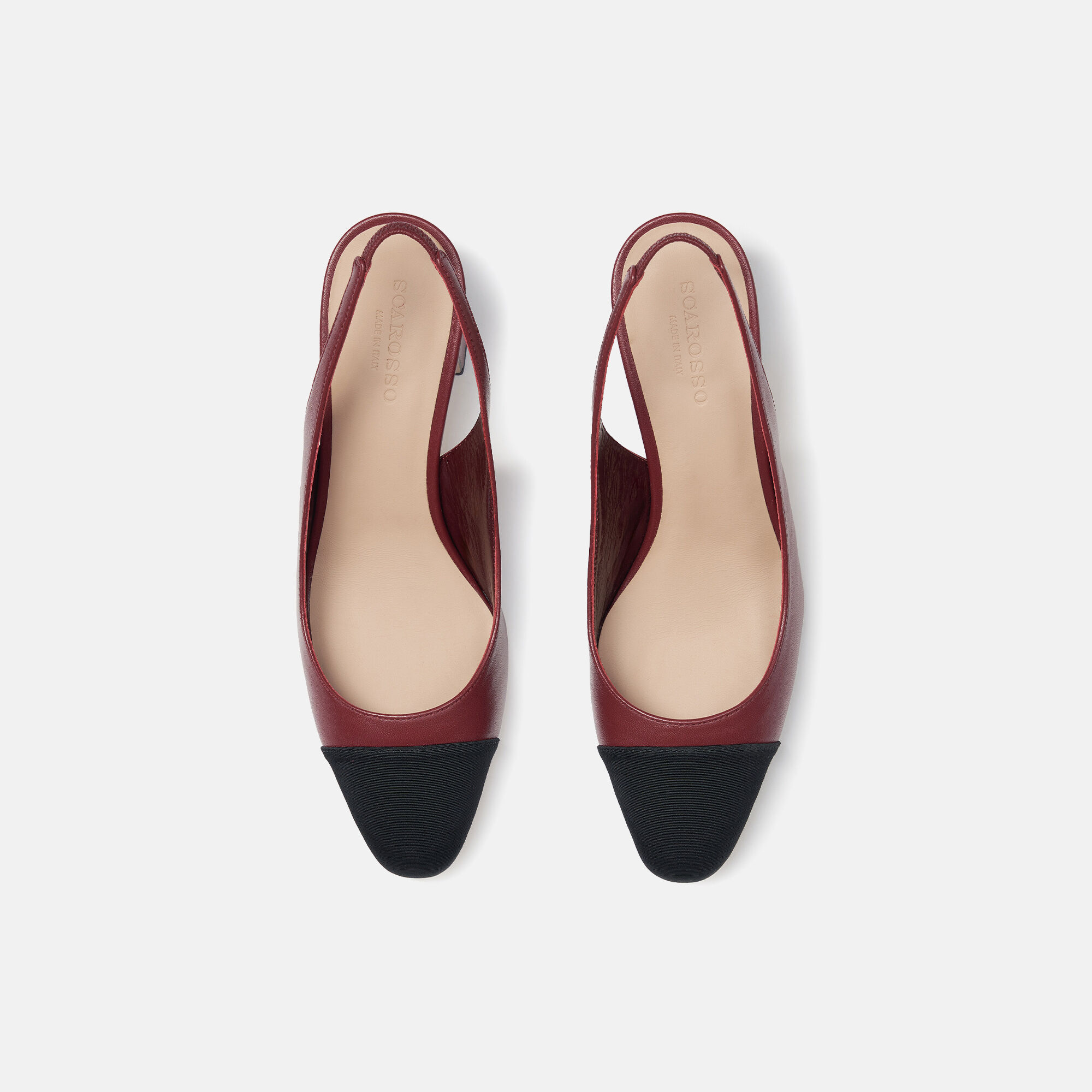 Scarosso Miranda Bordeaux Bordeaux - Kalbsleder MIRANDAPUMP